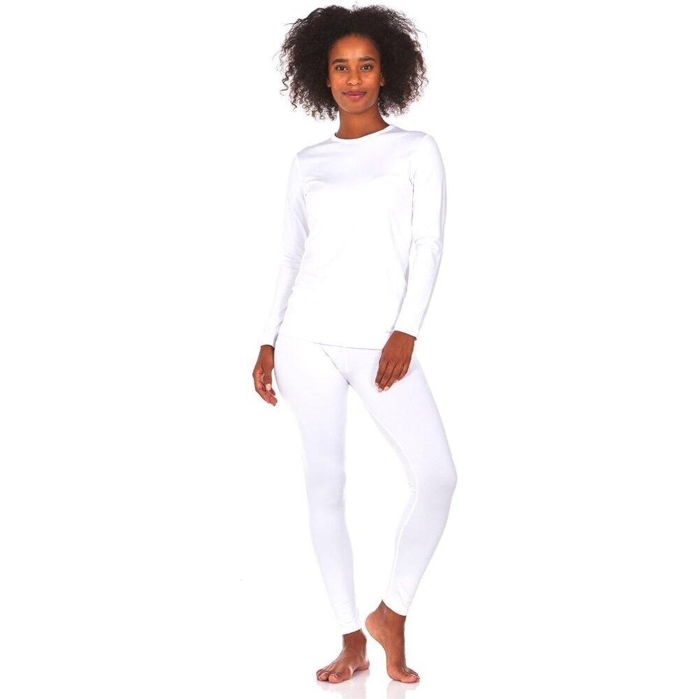 Long Johns Thermal Underwear Women Fleece-Lined Base Layer Cold Weather Pajama